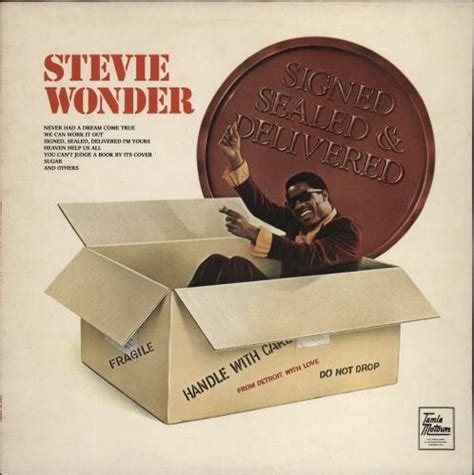 Stevie Wonder Signed Sealed And Delivered Uk Vinyl Lp Album Lp Record