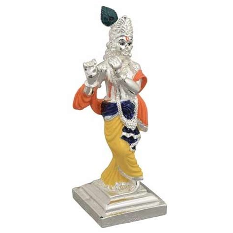 Krishna Silver Statue At Best Price In Delhi Delhi Durga Jewellers
