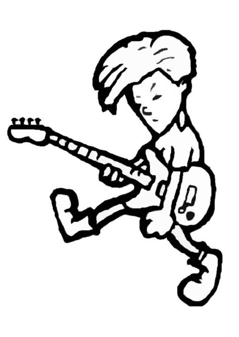 Coloring Page Rock Musician Free Printable Coloring Pages Img
