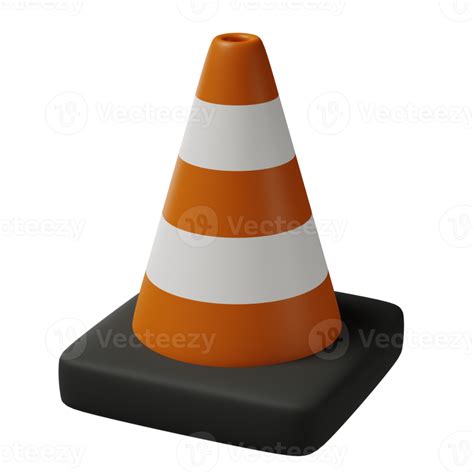 Traffic Cone 3d Illustration 21186751 Png