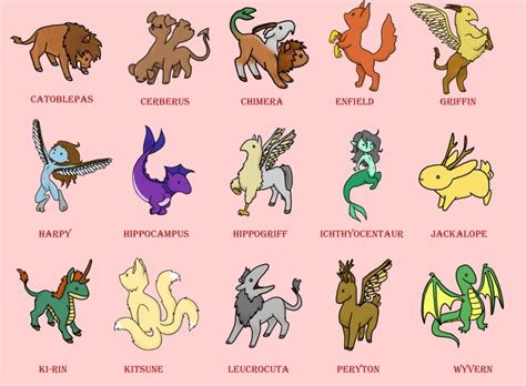 Mythical Creatures By ~jesteppi On Deviantart Mythical Creatures List