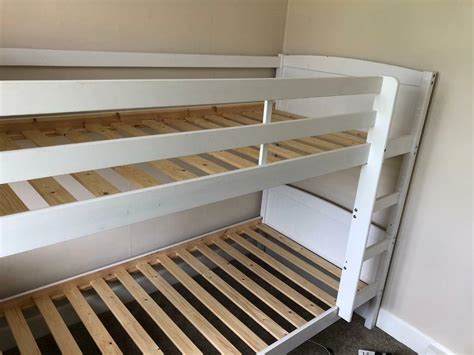 Lovely White Wooden Dreams Bunk Beds Great Condition 3ft Single In
