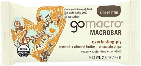Gomacro Macrobar Organic Vegan Protein Bar Coconut
