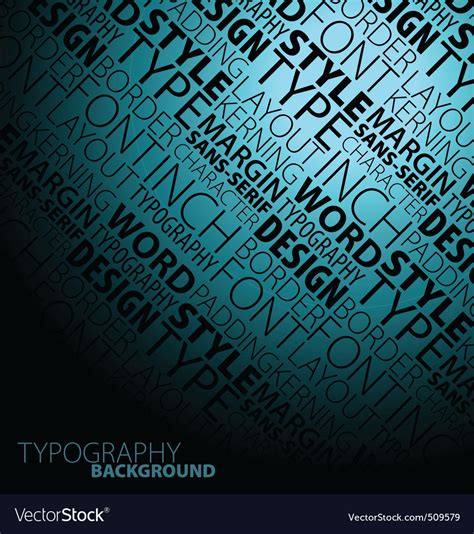 Typography Background Royalty Free Vector Image