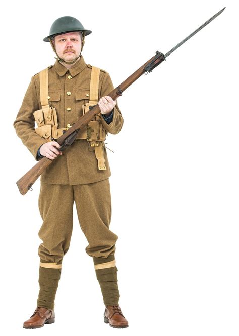 Ww1 British Army Soldiers Uniform 1914 Including Webbing The History