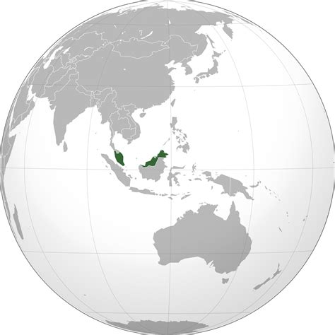 Location Of The Malaysia In The World Map