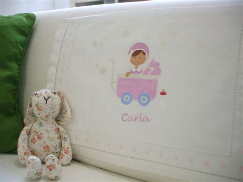 funda de almohada para bebé pintada a mano almohadas para bebés funda de almohada almohadones