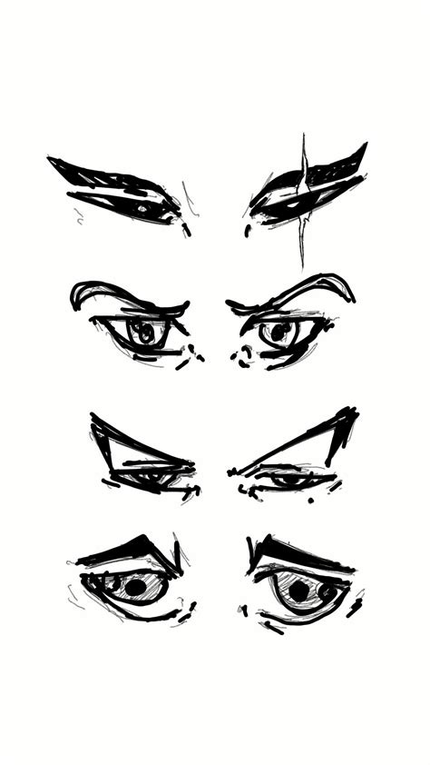 Manga Eyes And Eyebrows By Superskill1995 On Deviantart