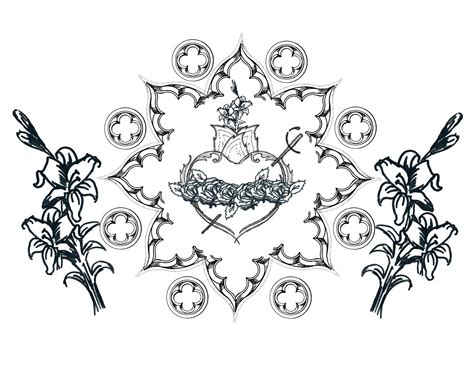 Free Immaculate Heart Mary Coloring Page Coloring Pag - vrogue.co