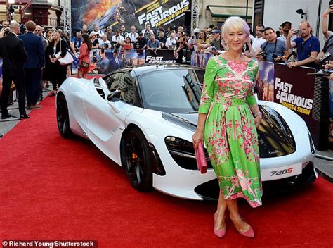 Helen Mirren 75 Gets Behind The Wheel Of A £200000 Supercar Fast