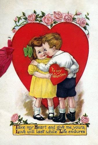 Vintage Valentine Greeting To My Valentine Circa 1920s Flickr