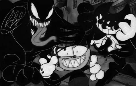 Credit To Fnafmangl Venom Bendyandtheinkmachine Batim Venom