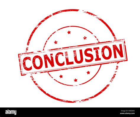 Rubber Stamp With Word Conclusion Inside Illustration Stock Photo Alamy