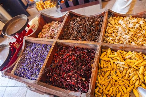 Spices At The Spice Souk Of Deira Dubai Uae Stock Photo By