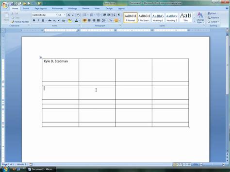 As part of the microsoft office suite, ms word is one of the most popular office productivity tools in the world. How to Use Tables in Microsoft Word 2007 - YouTube