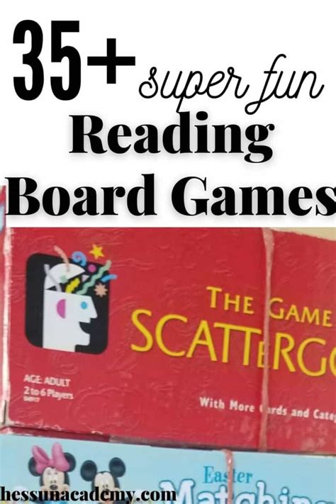 35 Great Reading Board Games For Kids Hess Un Academy