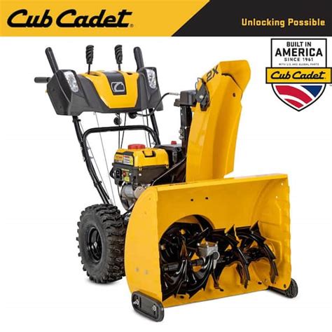 Cub Cadet 2x 26 In 243cc Intellipower Two Stage Electric Start Gas Snow Blower With Power