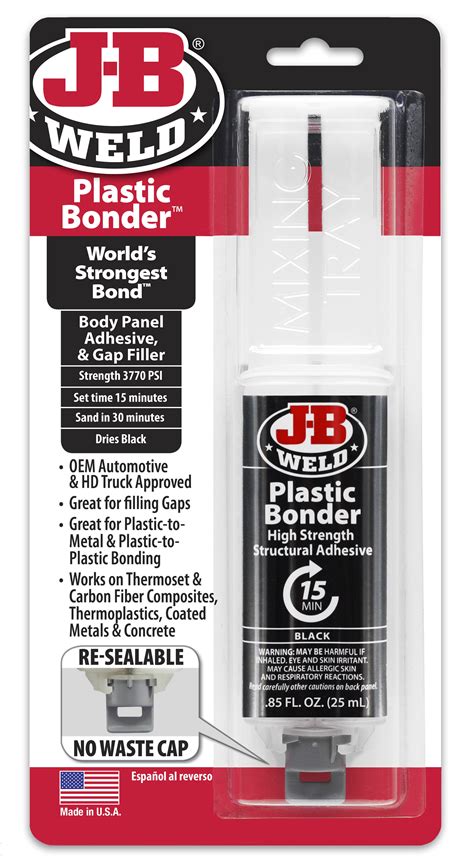 J B Plastic Bonder Syringe J B Weld