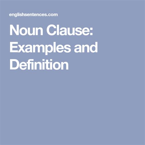 So, in order to get a clear perspective of the three aspects of complex complex sentence with a main clause and two subordinate clauses. Noun Clause (With images) | Nouns, Grammar and punctuation