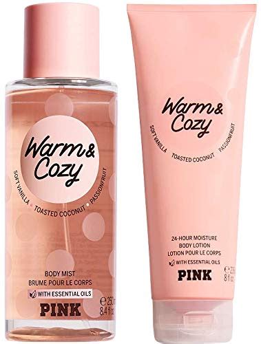 Buy Victoria Secret Pink Warm And Cozy Scented Mist And Lotion Set 2pc 84 Fl Oz And 8 Fl Oz