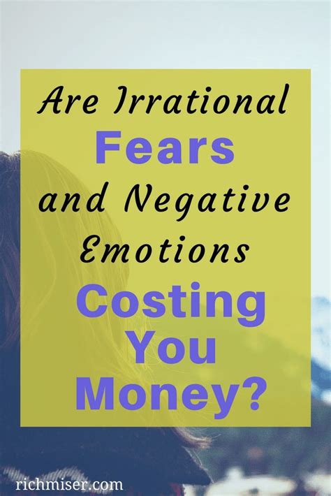Are Irrational Fears And Negative Emotions Costing You Money Personal Finance Lessons