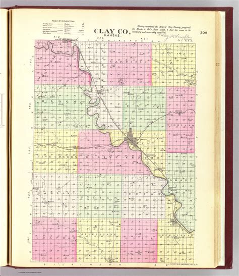 Clay Co Kansas David Rumsey Historical Map Collection