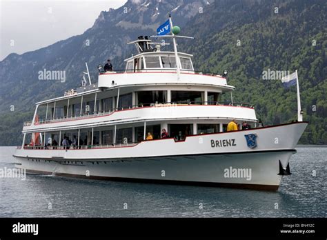 A Ferry On Lake Brienz At Interlaken Switzerlandthe Lakes Turquoise