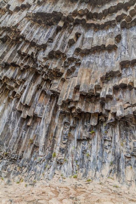 Basalt Column Formation Called Symphony Of The Stones Along Garni Gorge