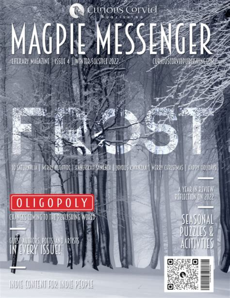 Magpie Messenger Literary Magazine Winter Solstice Frost By Curious