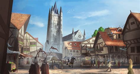 Medieval Market Concept Art Jacklynpedlar