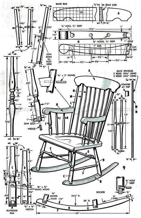 Childrens rockers rocking chairs and rocking horses woodworking plans for projects free woodworking plans and projects search engine. Boston Rocking Chair Plans ... | Rocking chair plans ...