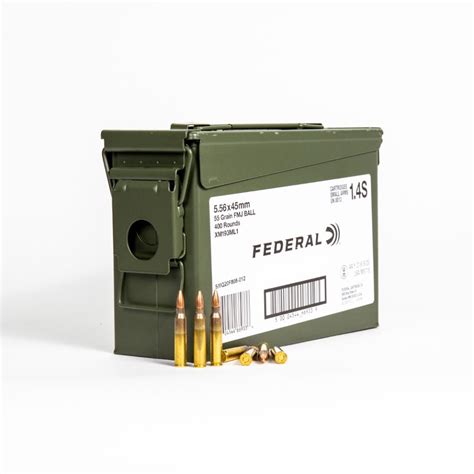 5 56x45mm 55 Gr Fmj M193 In Ammo Can Federal Xm193ml1 400 Rounds Maxammodepot