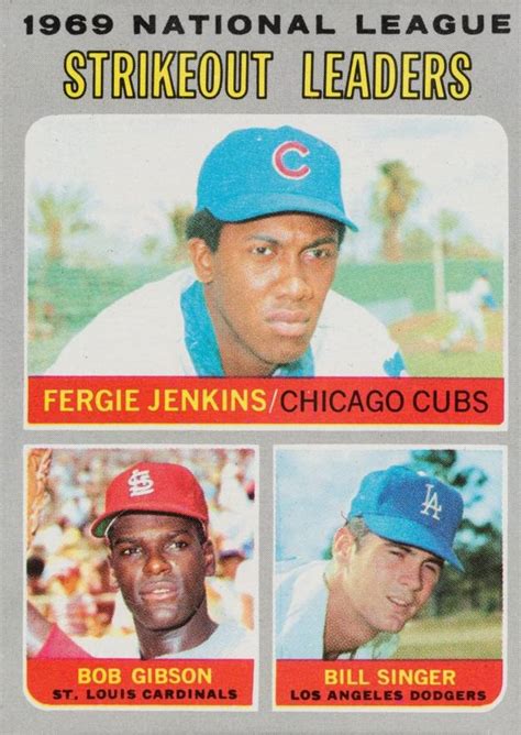 Fantasy baseball leaders, stats and rankings. 1970 Topps N.L. Strikeout Leaders #71 Baseball - VCP Price ...