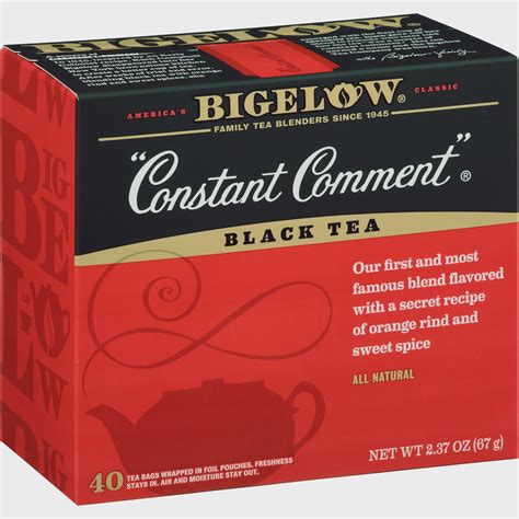 Bigelow Constant Comment Black Tea, 40 Ct - Walmart.com - Walmart.com