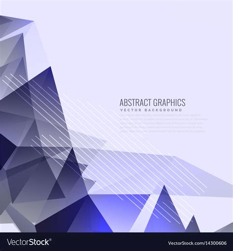 Abstract Purple Triangles Background Design Vector Image