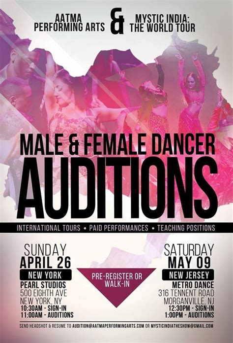 Audition Flyer Template