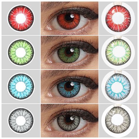 Cosplay Contact Lenses Colored Halloween Lens Purple Green Red Lenses