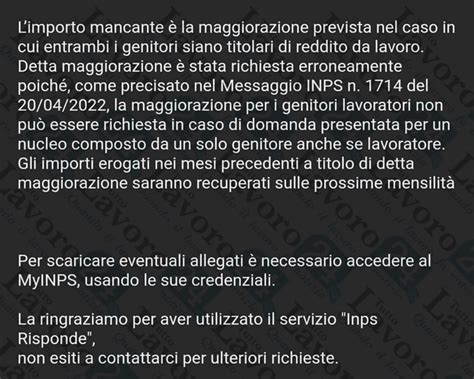 Assegno Unico Novembre Inps Conferma Stop Maggiorazioni