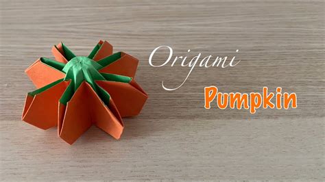 How To Make Origami Thanksgiving Halloween Pumpkin 🎃 Easy Origami