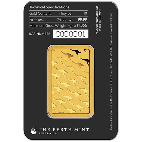 We give you the tools to compare gold prices from reputable and trusted bullion dealers. 10 oz. Gold Bar - Perth Mint - 99.99 Fine in Assay | eBay