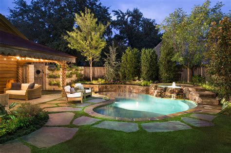 Home Elements And Style Small Backyard Pool Landscaping