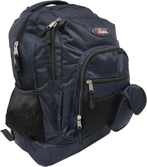 Track Multi Pocket Backpack Navy Casual Daypacks