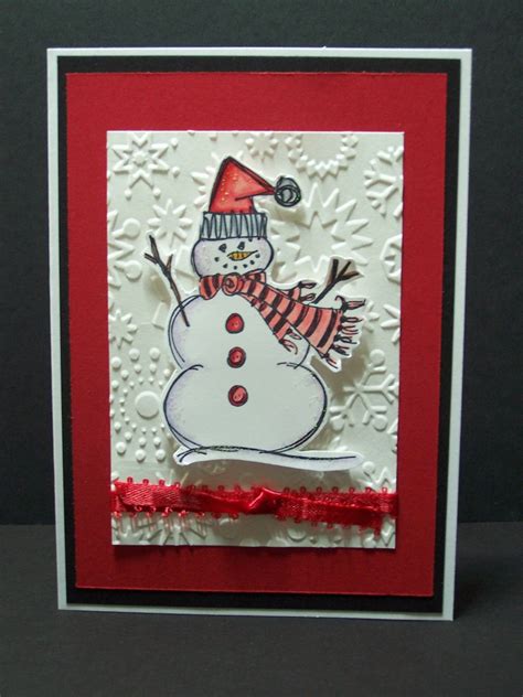 Christmas Card Snowman Card Christmas Cards Cards Handmade