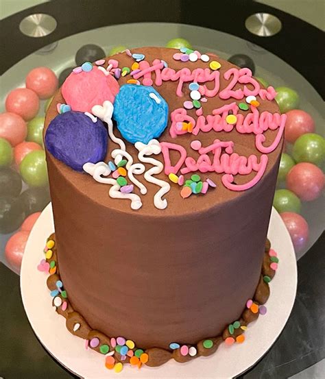 Birthday Balloons Layer Cake Classy Girl Cupcakes