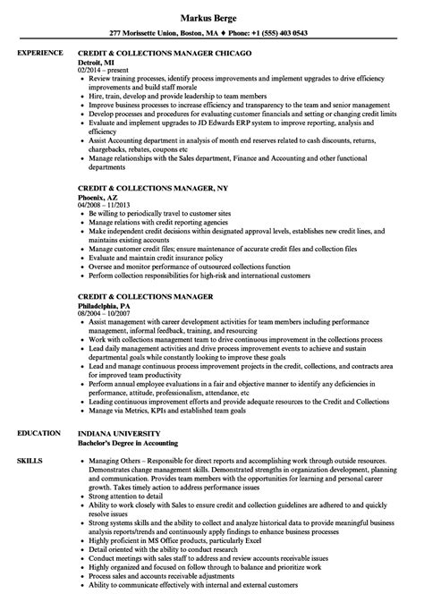 Collections Manager Resume