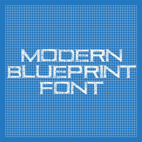 Modern Blueprint Font By Thomasdyke On Deviantart