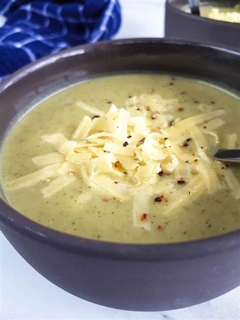 Creamy Broccoli And Cauliflower Soup Hint Of Healthy