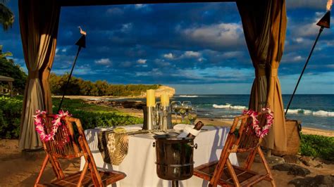 Beachfront Restaurants In Kauai Luau Grand Hyatt Kauai