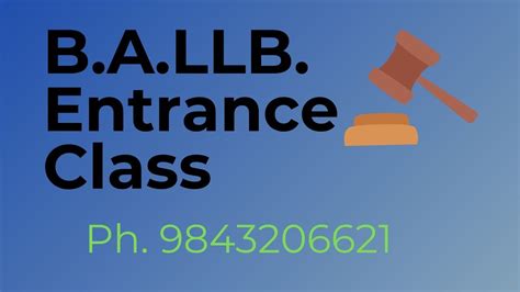 Ballb Entrance Preparation Class Youtube