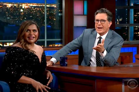 Stephen Colbert Apologizes For Walking In On Mindy Kaling Undressed